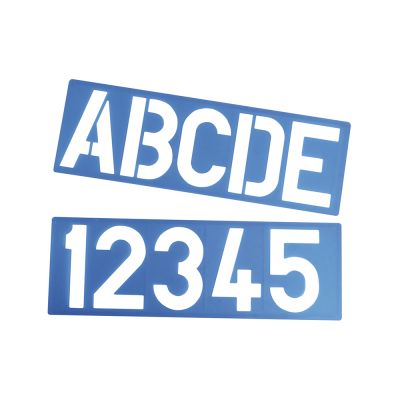 Set 8 plantillas de 10cm letras y numero