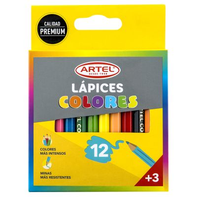 Est 12 Lapiz Color Artel Cortos