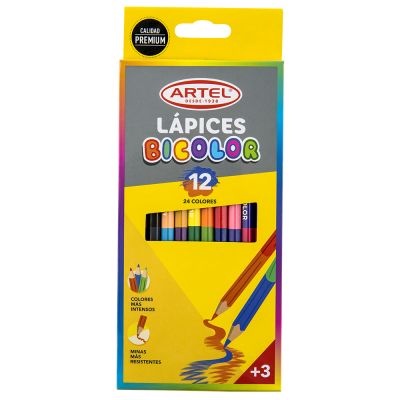 Est 12 Lapices Bicolores Artel (24 col)