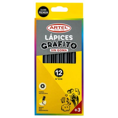 Est12 Lapiz GrafArtel 2 HB Hexagon S/G