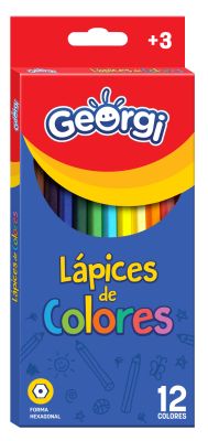 Lápiz Color 12 Largos Georgi
