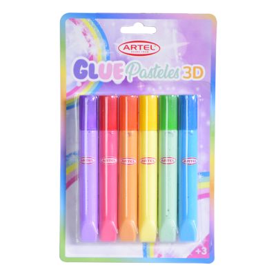 Bl. Glue 3D ARTEL col pastel 6 tb 13g