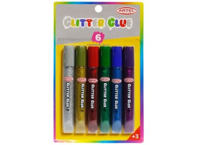 Bl. Glitter Glue ARTEL colores 6tb 13g