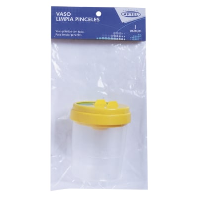 VASO PLASTICO PARA PINCELES