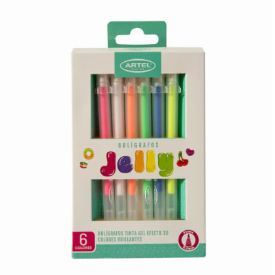 Est. Bolígrados Jelly 6 colores