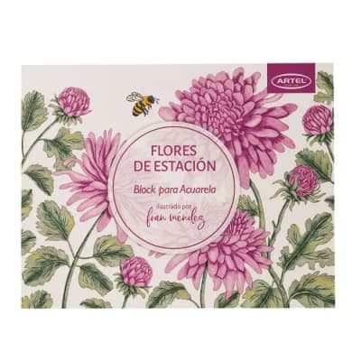 Block para colorear Flores de Estación