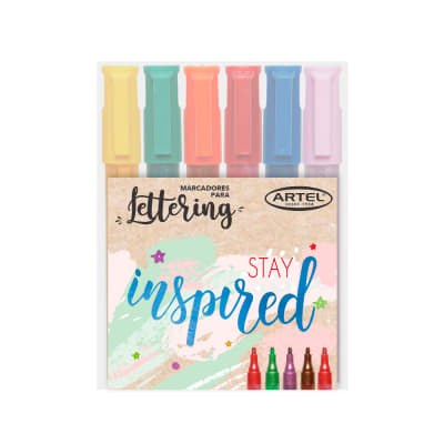 SET. MARCADORES LETTERING 6 METALI PTA 2