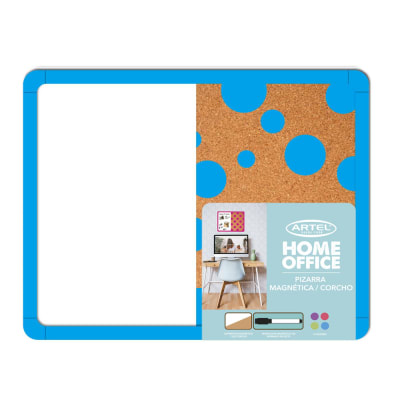 Pizarra Magnetica/ Corcho 37x28 colores surtidos