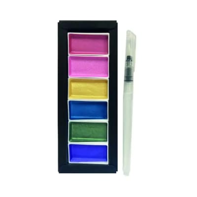 Est. Acuar. Past. 6 col Metalicos Pastel