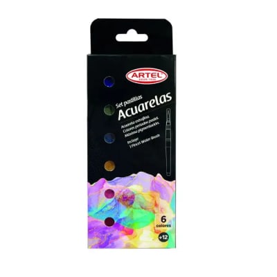 Est. Acuar. Past. 6 col Metalicos Pastel