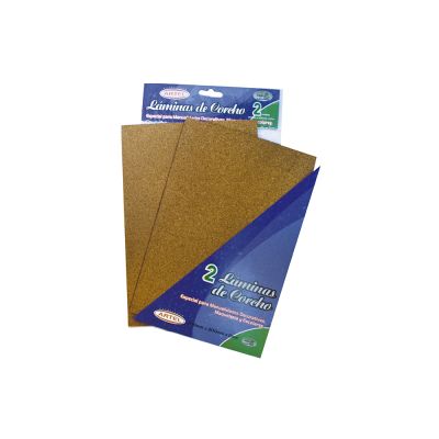 Bolsa con 2 laminas de corcho 20x30x02