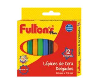 LAPICES DE CERA 12 UN. DELGADO FULTONS