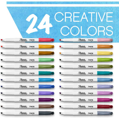 DESTACADOR SHARPIE NOTE BLISTER X24 PASTEL