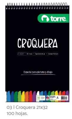 CROQUERA 21X32 100H IMAGIA TORRE