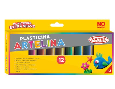 Estuche Plasticina Artelina  12 colores