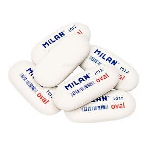GOMA DE MIGA BLANCA OVALDA 28x62x12mm MILAN