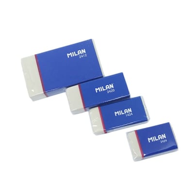 GOMA DE MIGA BLANCA CON FUNDA CARTON 40x72x13mm MILAN