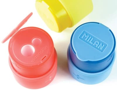 SACAPUNTAS DOBLE CON DEPOSITO EXTENDIBLE MILAN
