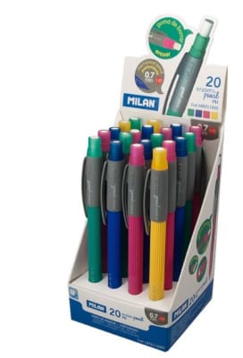 PORTAMINAS 0.7mm CON GOMA PL1 MILAN