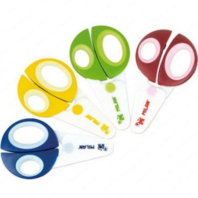 TIJERA PRE ESCOLAR PLASTICO PAPEL FUNNY MILAN