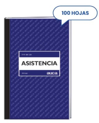 LIBRO ASISTENCIA AUCA 100 HJS
