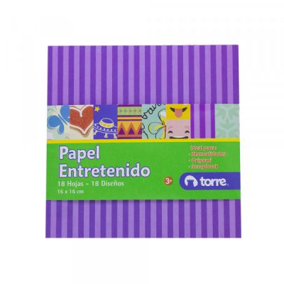 FAJO 16X16 CMS. PAPEL ENTRETENIDO 18 HJS TORRE