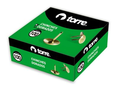 CAJA CHINCHES DORADOS  100 UNIDADES