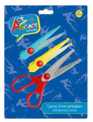 TIJERA ZIG-ZAG INTERCAMBIABLE 3 DISEÑOS FULTONS
