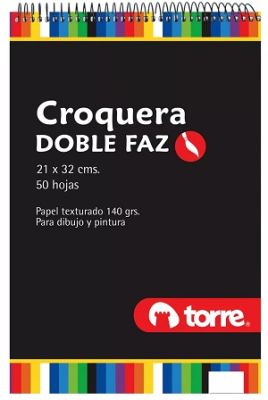 CROQUERA DOBLE FAZ CARTA 21X28 TORRE IMAGIA