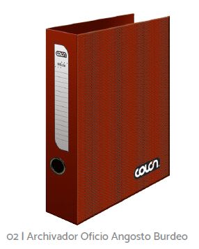 ARCHIVADOR COLON OFICIO ANGOSTO BURDEO 815-HB