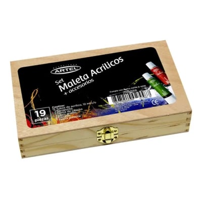 Maleta Pintura Acrilica + Accesorios