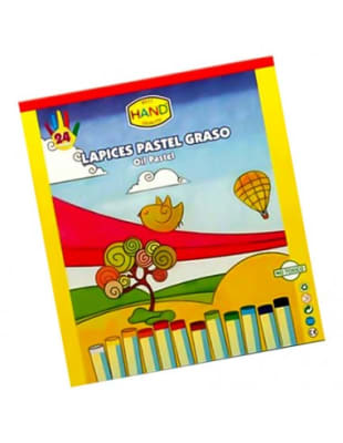 LAPIZ PASTEL GRASO.24 COLORES HAND