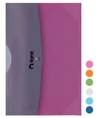 SOBRE PORTA DOCUMENTO COLOR METALICO TORRE SOHO (SURTIDO)