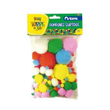 POM-POM TAMAÑO SURTIDOS