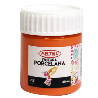 FCO 40ML PINTURA PORCELANA ANARANJADO