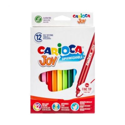 PLUMONES JOY 12 COLORES CARIOCA