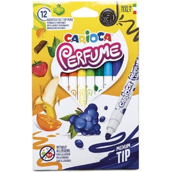 PLUMONES PERFUME 12 COLORES CARIOCA