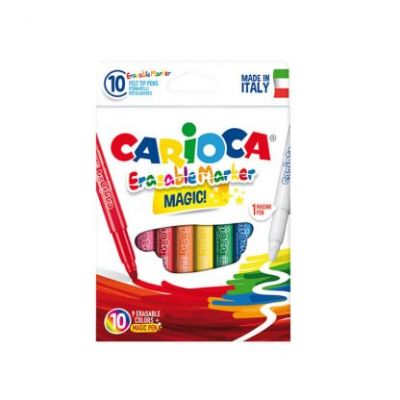 PLUMONES ERASABLE 10 COLORES CARIOCA