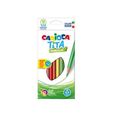 LAPICES TITA TRIANGULAR 12 COLORES CARIOCA