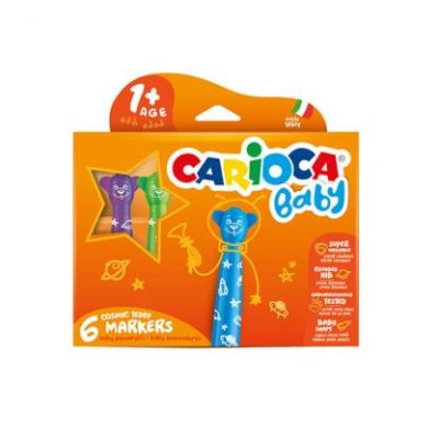 PLUMONES TEDDY BABY 6 COLORES CARIOCA