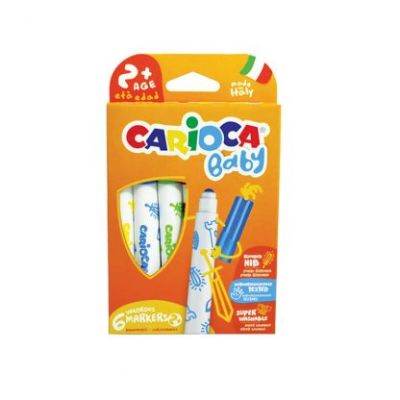 PLUMONES BABY 6 COLORES CARIOCA