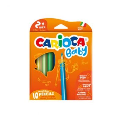 LAPICES BABY TRIANGULAR 10 COLORES CARIOCA