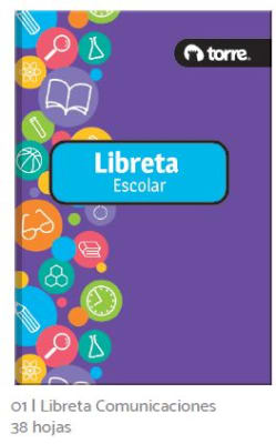 LIBRETA DE COMUNICACIONES 38 HJS. TORRE