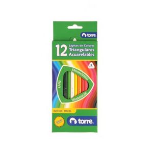 LAPICES ACUARELABLES TRIANG 12 COL TORRE