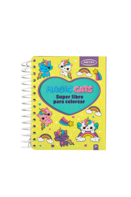 Super libro para colorear Magic Cats
