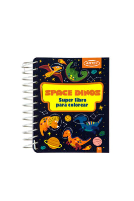 Super libro para colorear Space Dinos