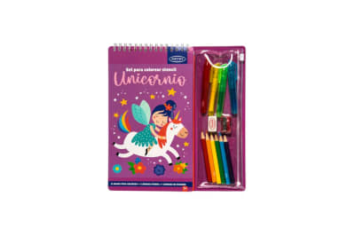Set para colorear stencil Unicornio