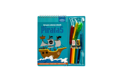 Set para colorear stencil Piratas