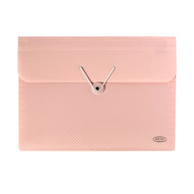 Carpeta con fuelle pastel 7 divisiones