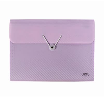 Carpeta con fuelle pastel 7 divisiones